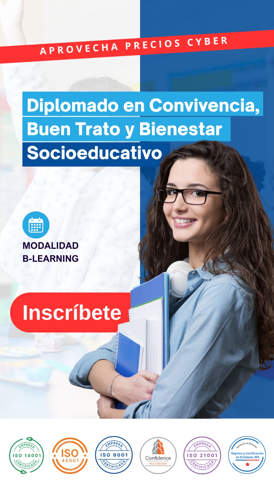 Promoción Cyber Day - Diplomado en Convivencia, Buen Trato y Bienestar Socioeducativo