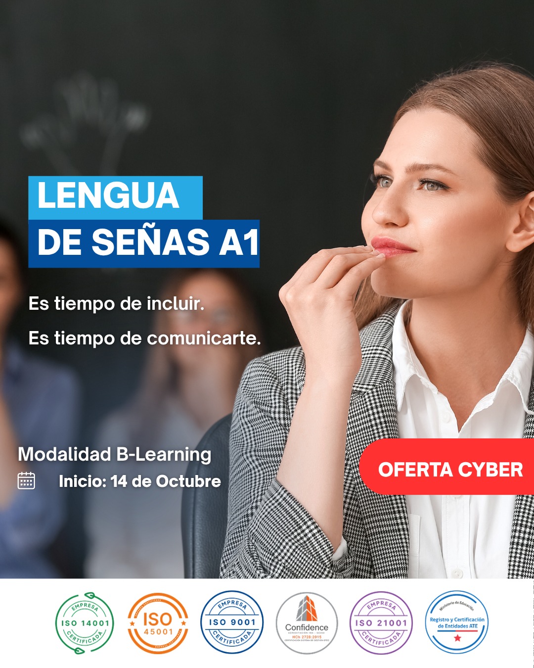 Promoción Cyber Day - Curso de Lengua de Señas A1